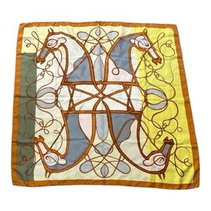 Hermès “Coup de Fouet” Silk Scarf